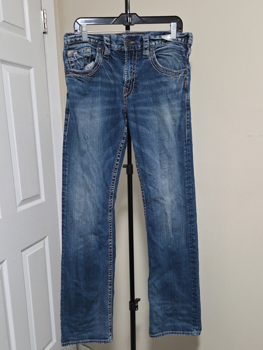 Silver Jeans Zac Women's Blue Straight Leg Denim